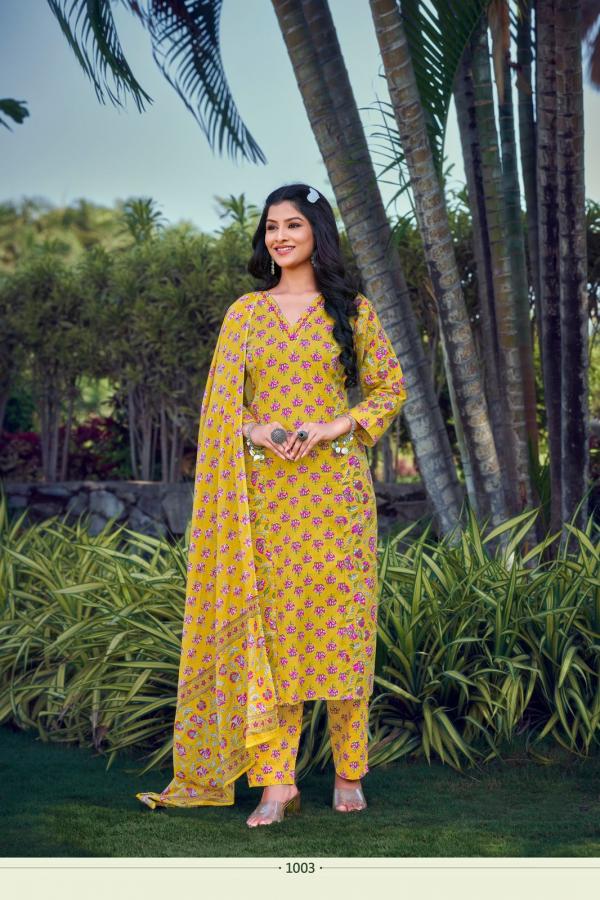 Ossm Summer Stories Cotton Printed Kurti Bottom With Dupatta